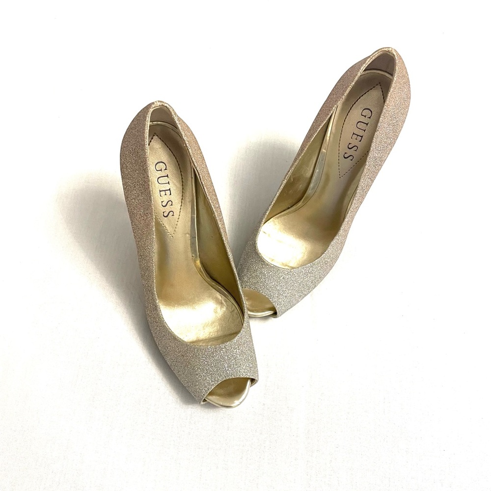 Golden heels by Guess